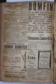 Página do jornal Correio do Ceará de junho de 1934