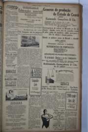Página do jornal Correio do Ceará de julho de 1934