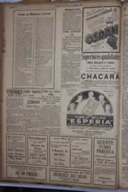 Página do jornal Correio do Ceará de julho de 1934