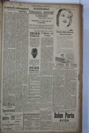 Página do jornal Correio do Ceará de julho de 1934
