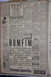 Página do jornal Correio do Ceará de julho de 1934