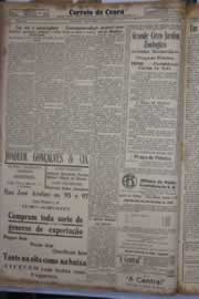 Página do jornal Correio do Ceará de julho de 1934