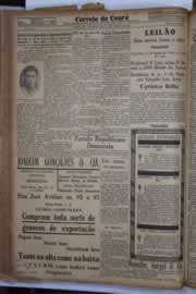 Página do jornal Correio do Ceará de agosto de 1934
