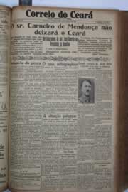 Página do jornal Correio do Ceará de agosto de 1934