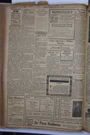 Página do jornal Correio do Ceará de agosto de 1934
