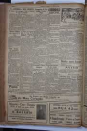 Página do jornal Correio do Ceará de agosto de 1934