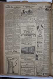 Página do jornal Correio do Ceará de setembro de 1934