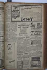 Página do jornal Correio do Ceará de setembro de 1934