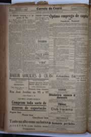 Página do jornal Correio do Ceará de setembro de 1934