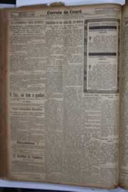 Página do jornal Correio do Ceará de setembro de 1934