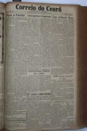 Página do jornal Correio do Ceará de setembro de 1934