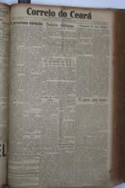 Página do jornal Correio do Ceará de setembro de 1934