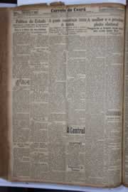 Página do jornal Correio do Ceará de outubro de 1934
