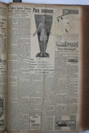 Página do jornal Correio do Ceará de outubro de 1934