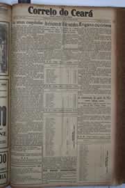 Página do jornal Correio do Ceará de outubro de 1934