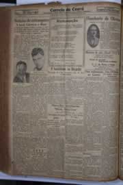 Página do jornal Correio do Ceará de outubro de 1934