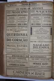 Página do jornal Correio do Ceará de outubro de 1934