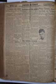 Página do jornal Correio do Ceará de outubro de 1934