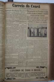 Página do jornal Correio do Ceará de outubro de 1934