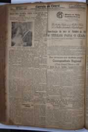 Página do jornal Correio do Ceará de outubro de 1934