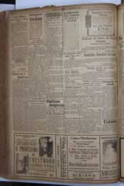 Página do jornal Correio do Ceará de novembro de 1934