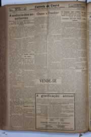 Página do jornal Correio do Ceará de dezembro de 1934