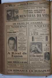 Página do jornal Correio do Ceará de dezembro de 1934