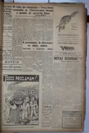 Página do jornal Correio do Ceará de julho de 1940