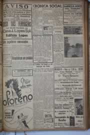 Página do jornal Correio do Ceará de julho de 1940