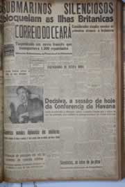 Página do jornal Correio do Ceará de julho de 1940
