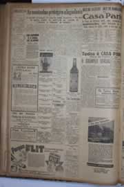 Página do jornal Correio do Ceará de agosto de 1940