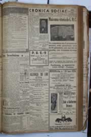 Página do jornal Correio do Ceará de agosto de 1940