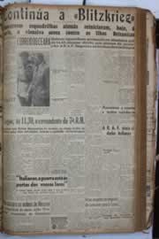 Página do jornal Correio do Ceará de agosto de 1940