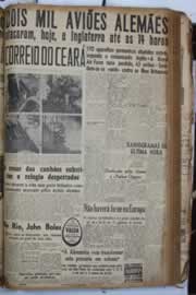 Página do jornal Correio do Ceará de agosto de 1940