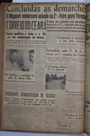 Página do jornal Correio do Ceará de agosto de 1940