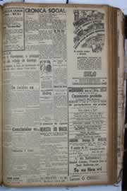 Página do jornal Correio do Ceará de agosto de 1940
