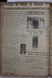 Página do jornal Correio do Ceará de agosto de 1940