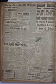 Página do jornal Correio do Ceará de agosto de 1940