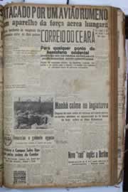 Página do jornal Correio do Ceará de agosto de 1940