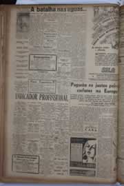 Página do jornal Correio do Ceará de agosto de 1940