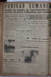 Página do jornal Correio do Ceará de agosto de 1940