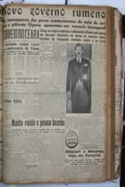 Página do jornal Correio do Ceará de setembro de 1940