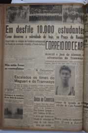 Página do jornal Correio do Ceará de setembro de 1940