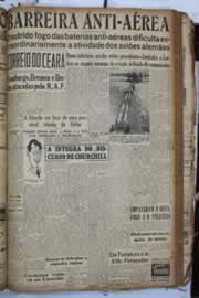 Página do jornal Correio do Ceará de setembro de 1940