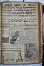 Página do jornal Correio do Ceará de setembro de 1940