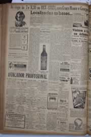 Página do jornal Correio do Ceará de setembro de 1940