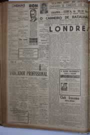 Página do jornal Correio do Ceará de setembro de 1940