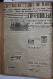 Página do jornal Correio do Ceará de setembro de 1940