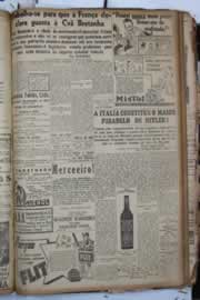 Página do jornal Correio do Ceará de outubro de 1940