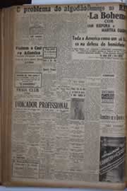 Página do jornal Correio do Ceará de outubro de 1940